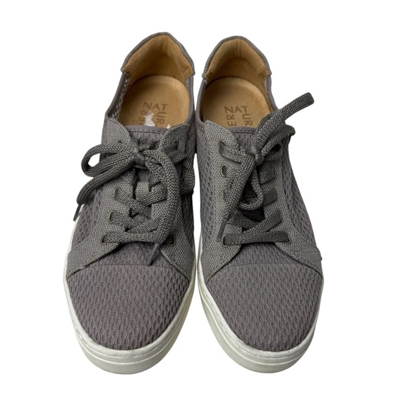 Naturalizer Tanner Mesh Inset Sneaker  Womens 7.5 Icy Gray Lace Up Shoes Comfort - Picture 2 of 8